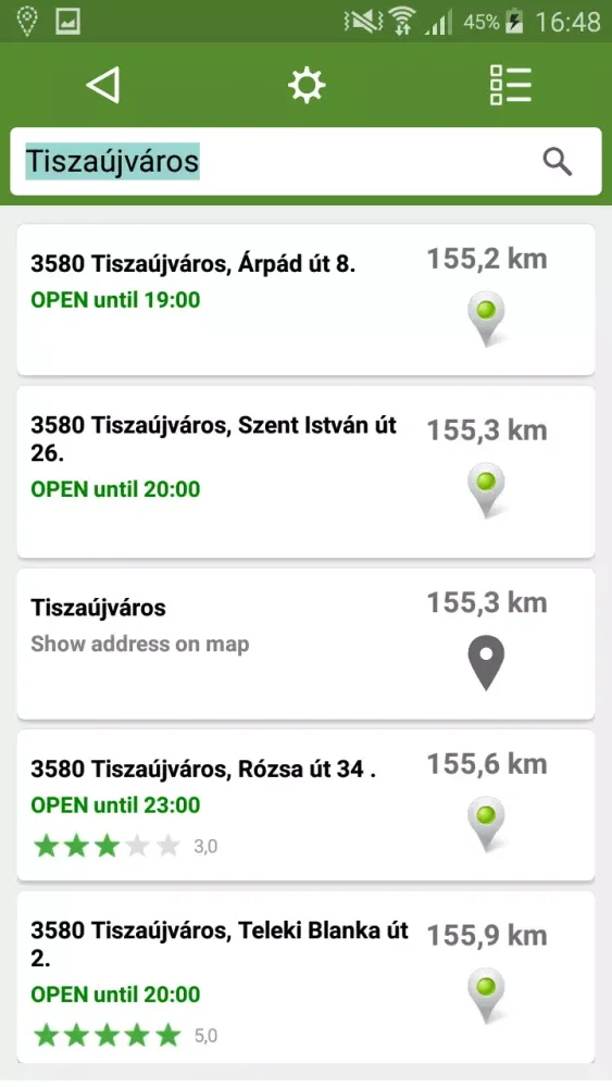 Ảnh chụp màn hình của Tobacco Shop Map - Hungary