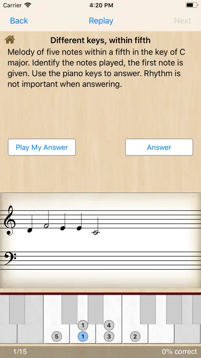 Screenshot di Ear Trainer