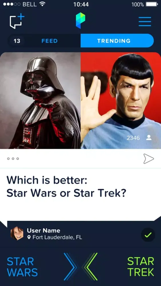Pop-Op - The Popular Opinion App Screenshots
