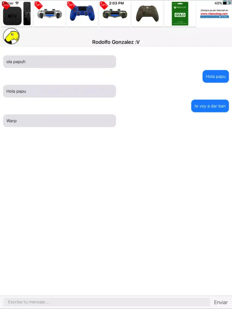 Скриншоты RataChat iPad 