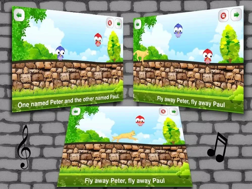 Ảnh chụp màn hình của Two Little Birds - Nursery Rhyme iPad 