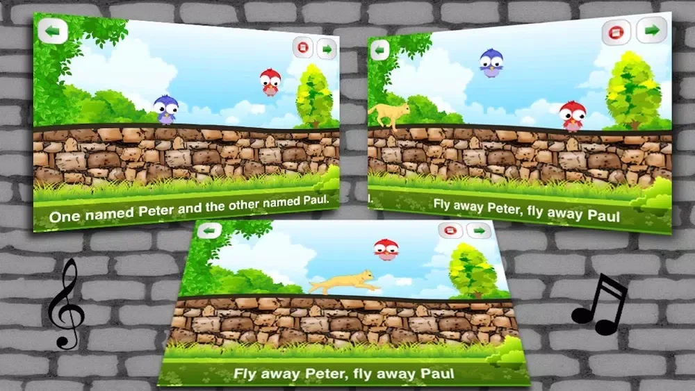 Ảnh chụp màn hình của Two Little Birds - Nursery Rhyme