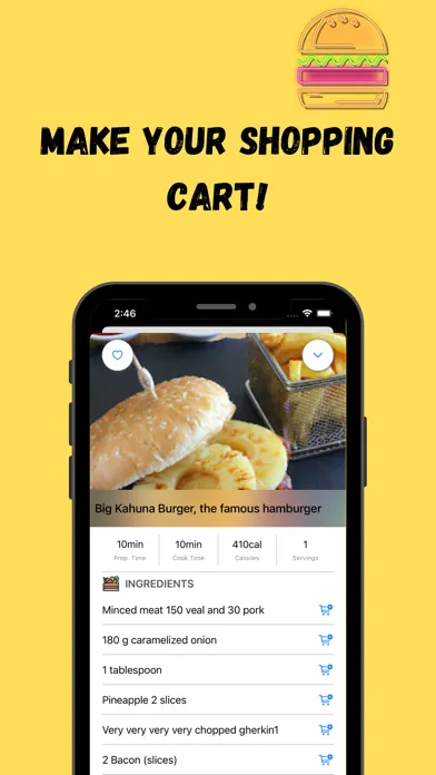 Tangkapan layar Burger Recipe