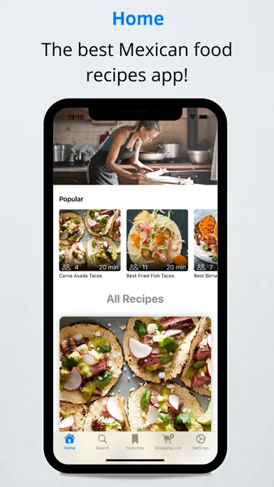 Ảnh chụp màn hình của Tacos Recipes