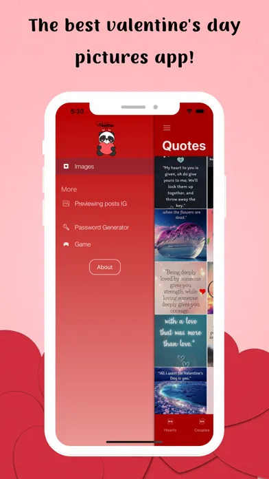 Capturas de pantalla de Valentines Day Images