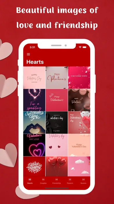 Capturas de pantalla de Valentines Day Images