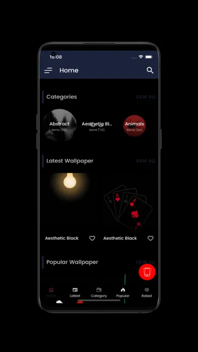 Capturas de pantalla de Wallpaper Aesthetic Black