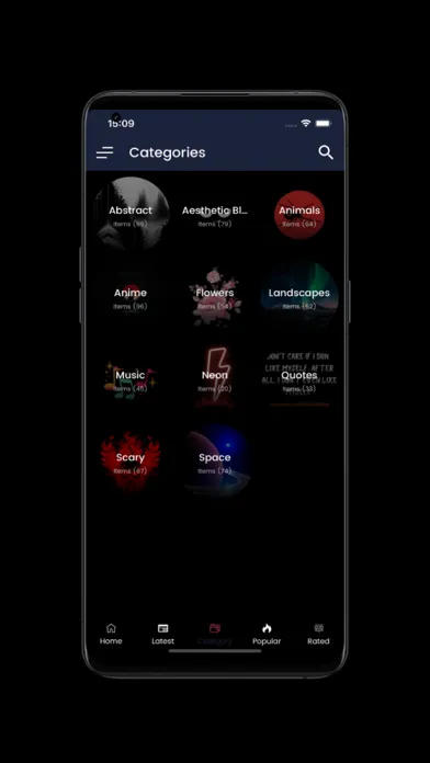 Capturas de pantalla de Wallpaper Aesthetic Black