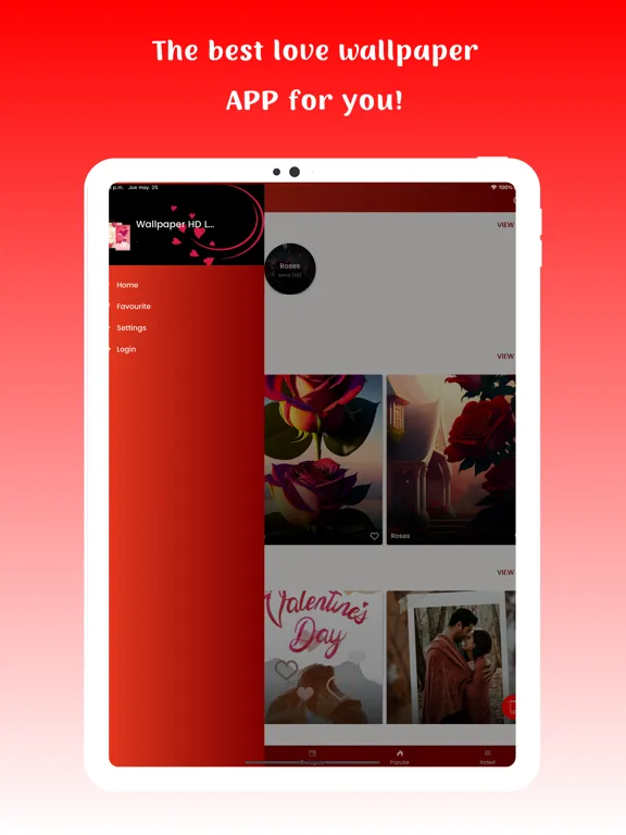 تصاویر Wallpaper HD Love iPad 