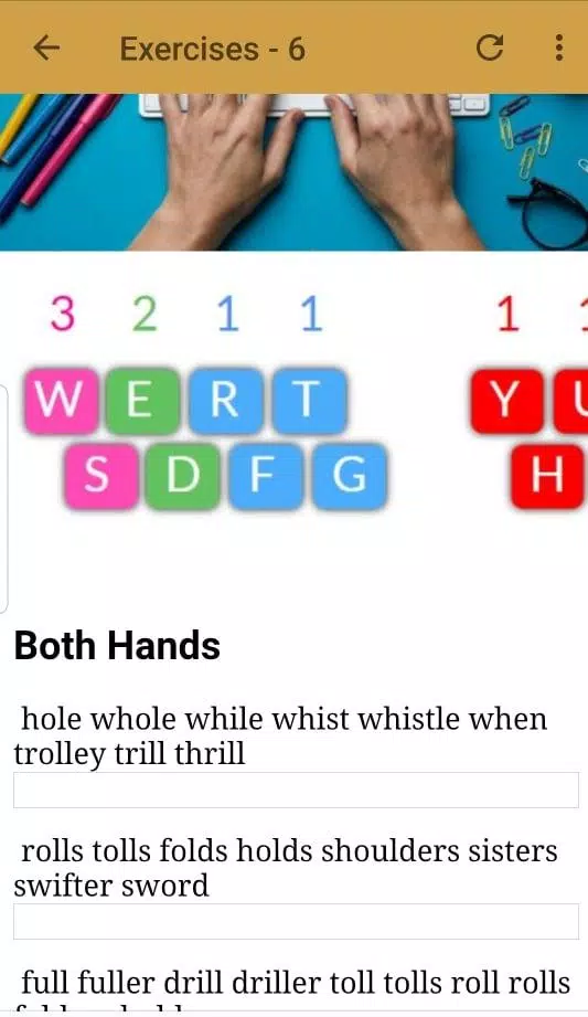 Tangkapan skrin Learn Typing Fast