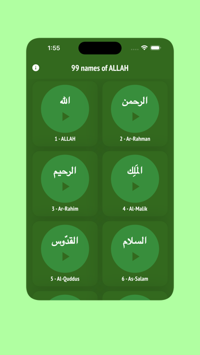 Capturas de pantalla de Names of Allah 99 Divine Names