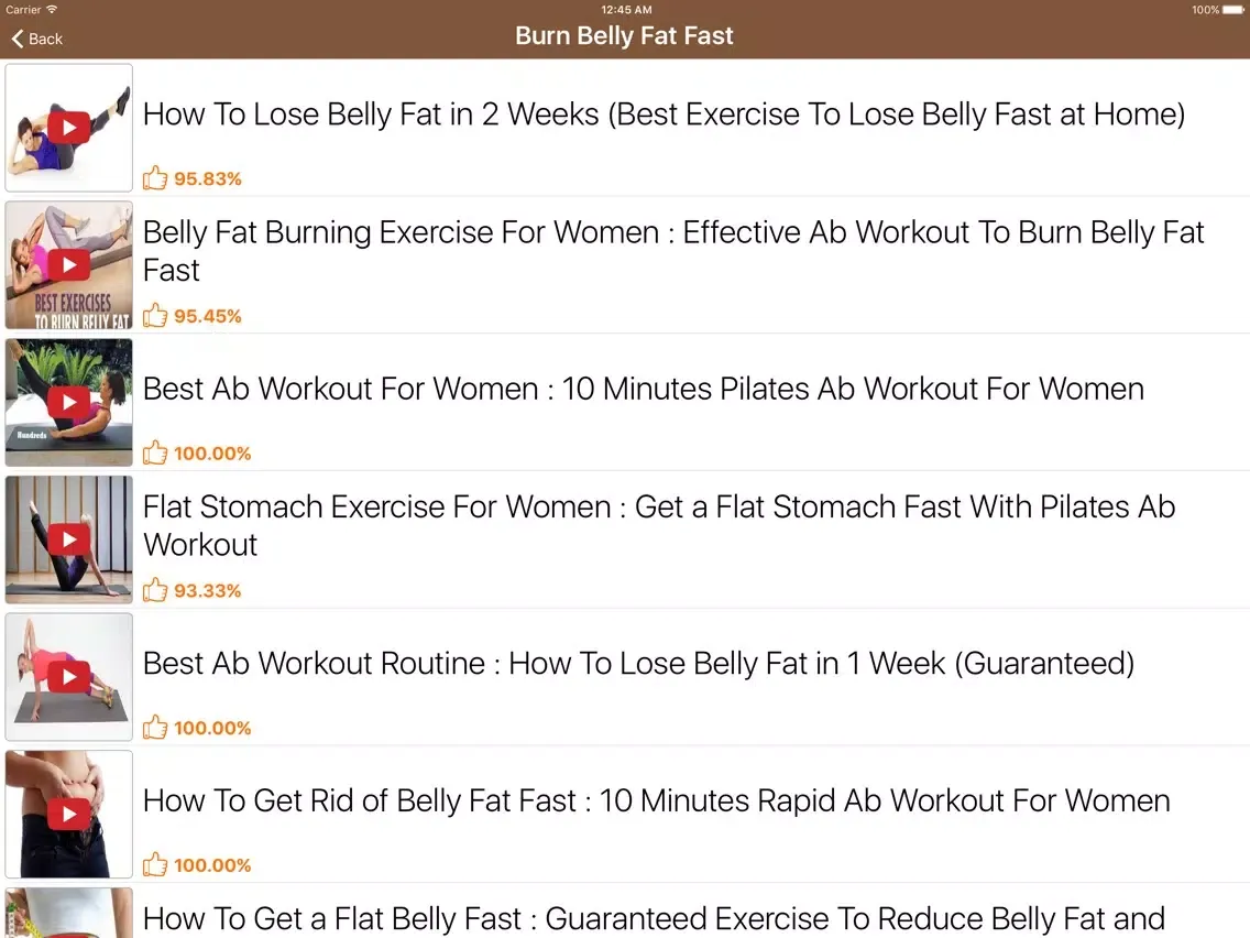 Capturas de pantalla de How To Lose Belly Fat iPad 