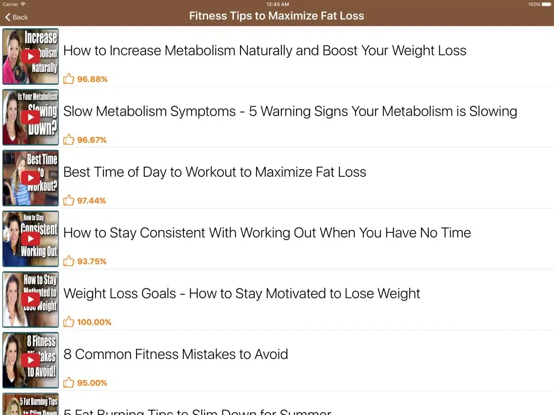 Capturas de pantalla de How To Lose Belly Fat iPad 