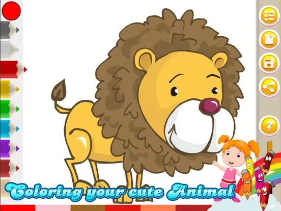 Ảnh chụp màn hình của Toddler Educational - Animal Coloring Kids Games iPad 