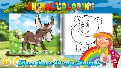 Ảnh chụp màn hình của Toddler Educational - Animal Coloring Kids Games