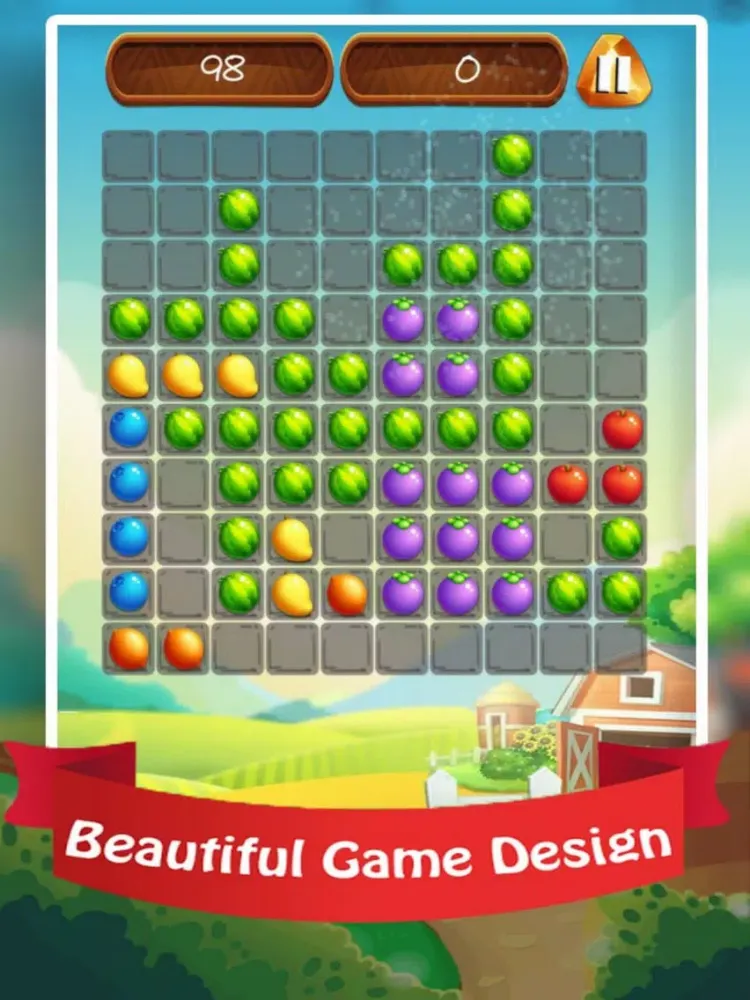 Tangkapan layar Block Fruit Puzzle iPad 