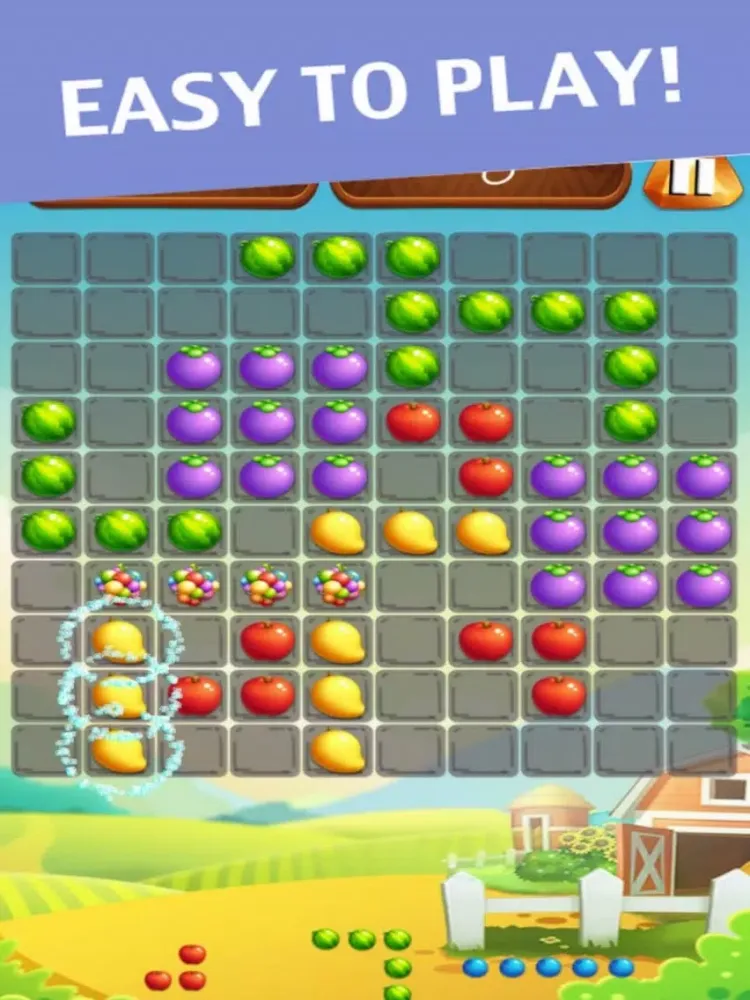 Classic Fruit Puzzle 10x10 iPad  स्क्रीनशॉट