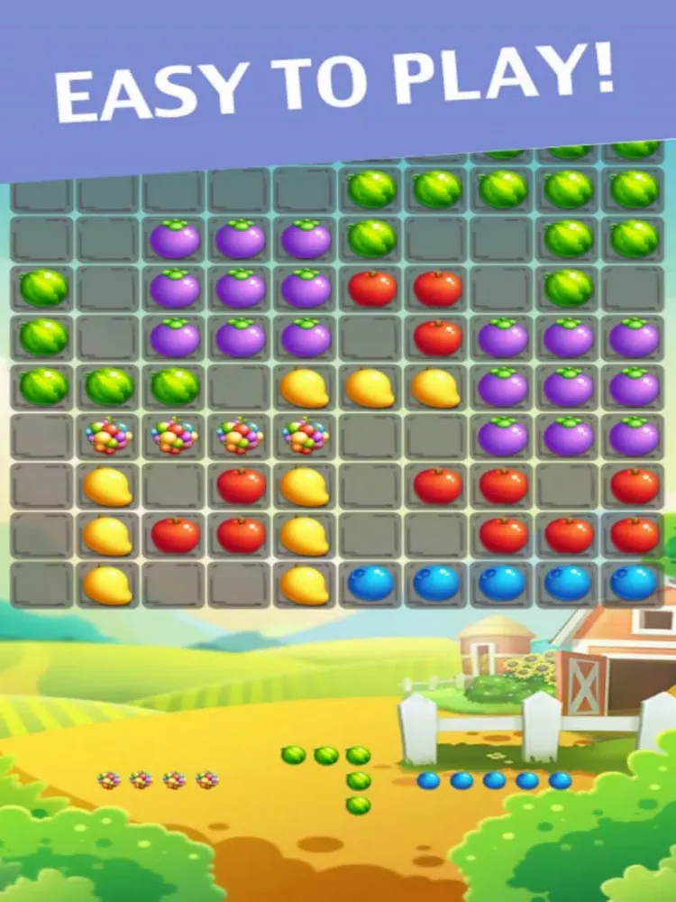 Classic Fruit Puzzle 10x10 iPad  स्क्रीनशॉट
