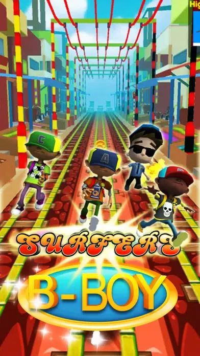 B Boy Surfers : New Train Running Screenshots