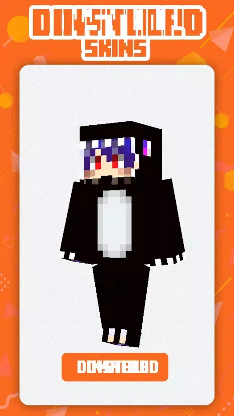 Tangkapan layar Kawai Dino Girl for MCPE