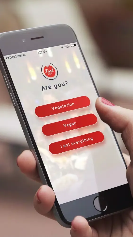 Ảnh chụp màn hình của FoodExp