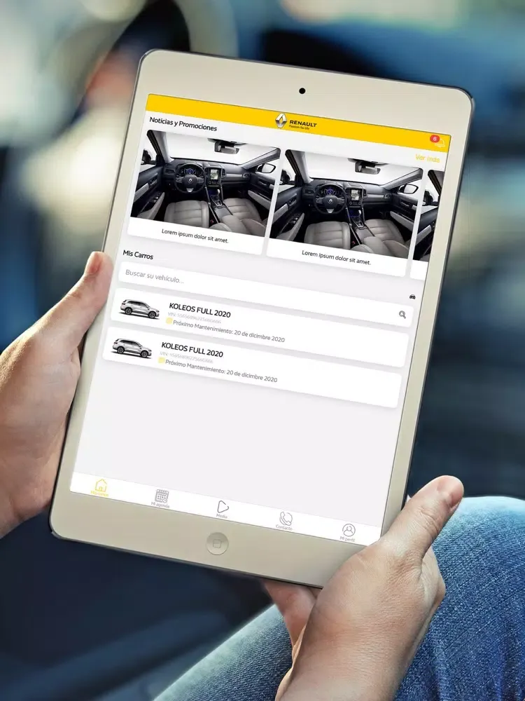 Zrzuty ekranu Mi Renault Rd iPad 