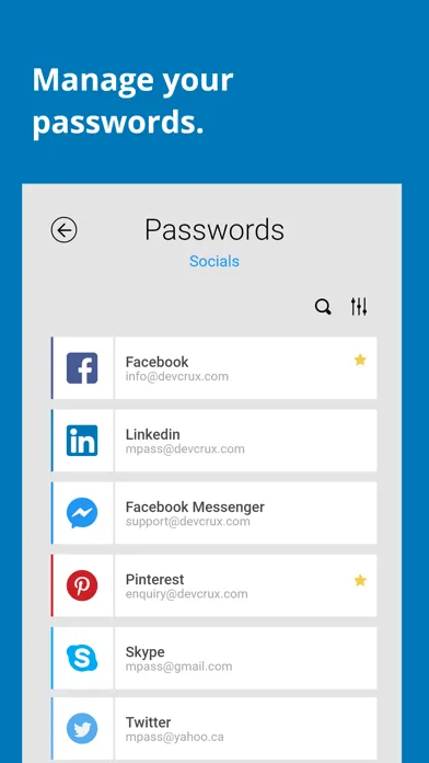 mPass: Secure Password Manager应用截图