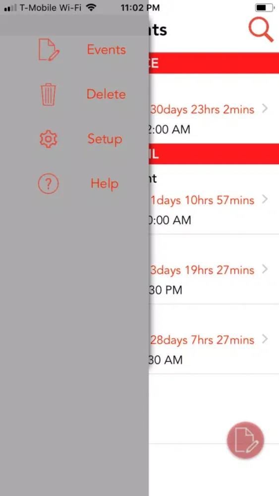 Ảnh chụp màn hình của 366 Events