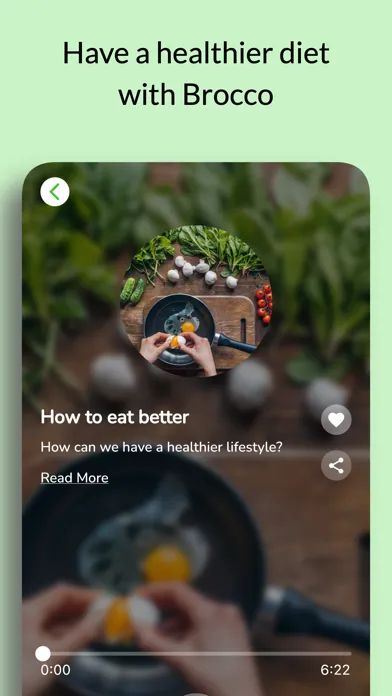 Brocco: Eating disorder & Diet Screenshots