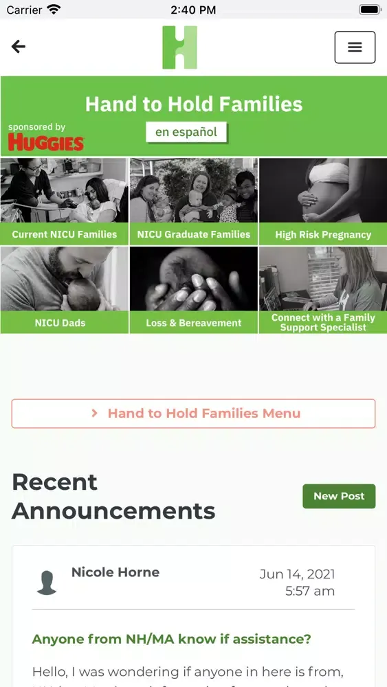 Hand to Hold: NICU Parent スクリーンショット