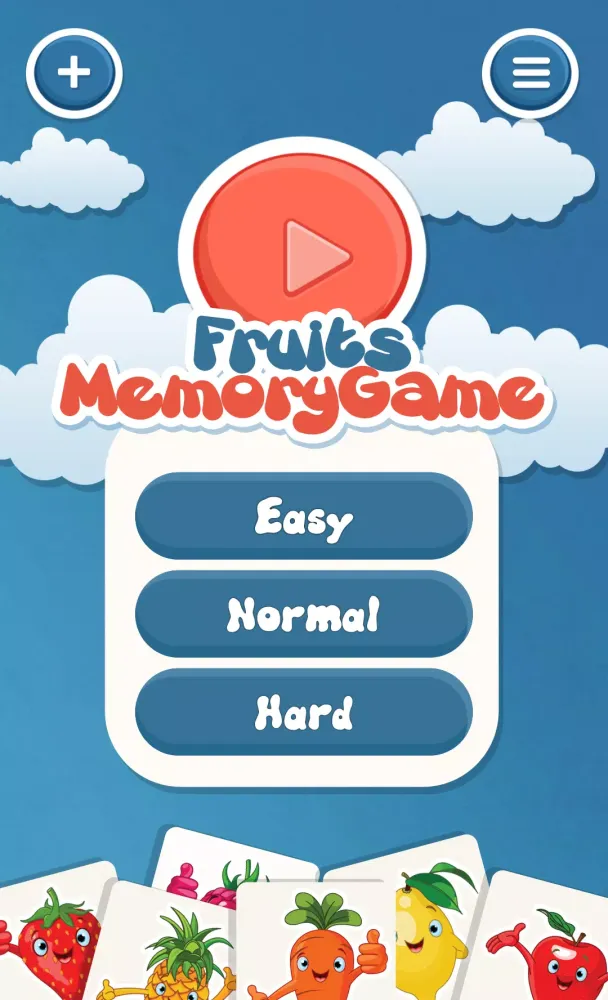 Zrzuty ekranu Fruits Memory Game