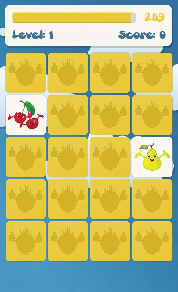 Zrzuty ekranu Fruits Memory Game