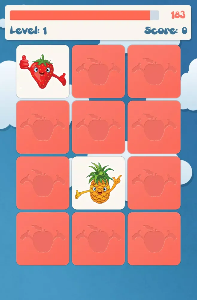 Zrzuty ekranu Fruits Memory Game