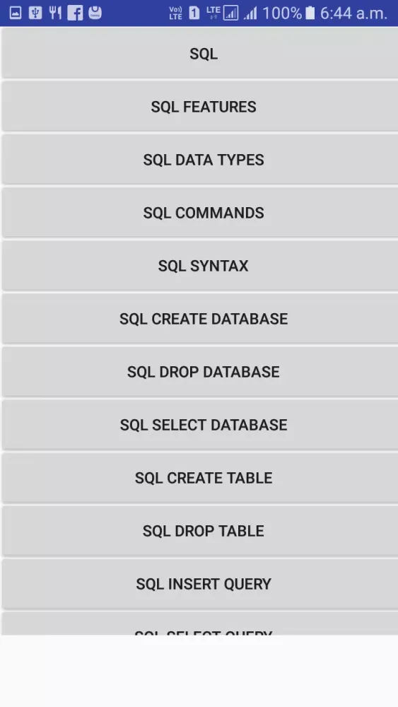 SQL Tutorial for beginners Screenshots