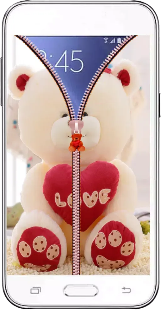 Teddy Bear Zipper Screen Lock Screenshots