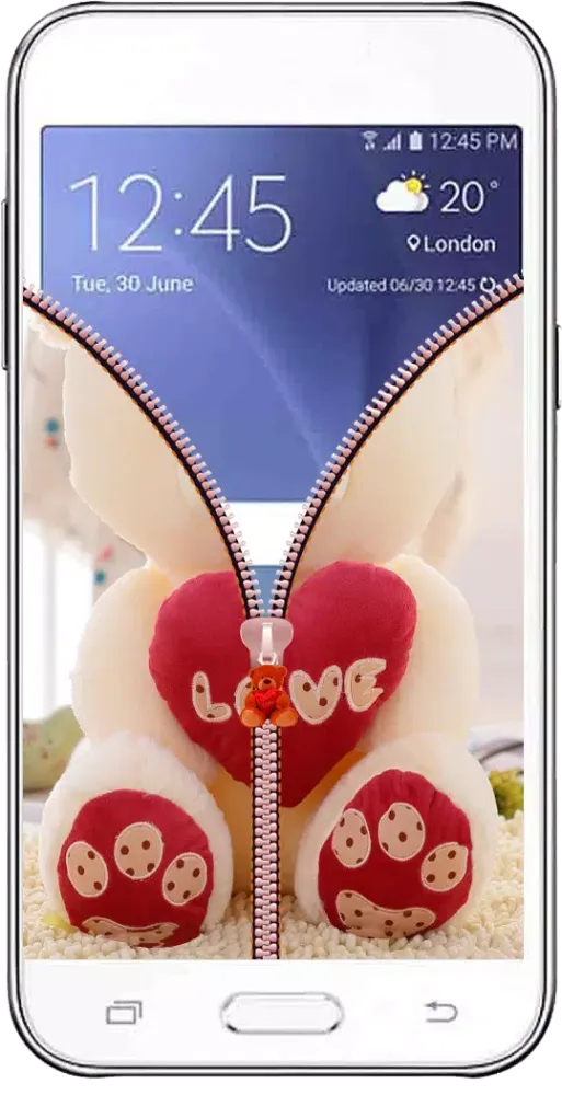 Teddy Bear Zipper Screen Lock Screenshots