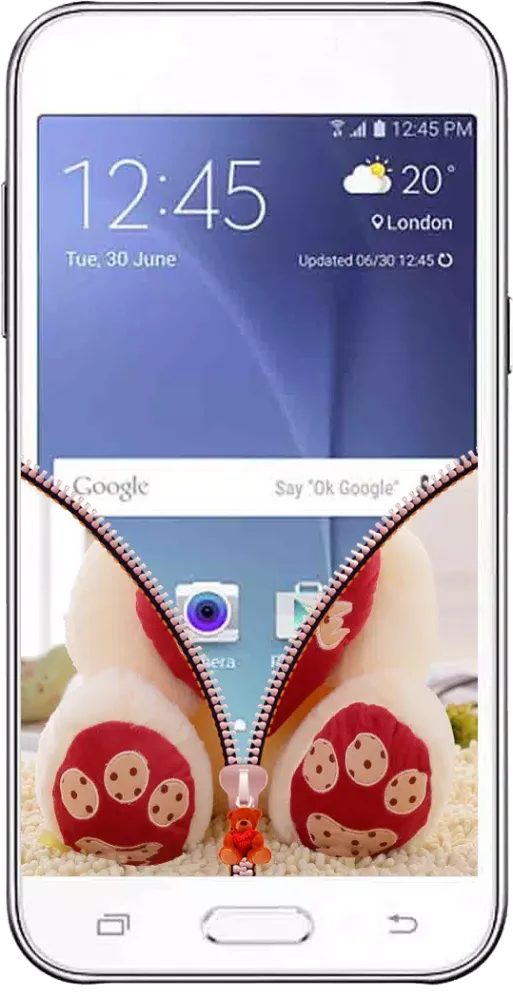 Teddy Bear Zipper Screen Lock Screenshots