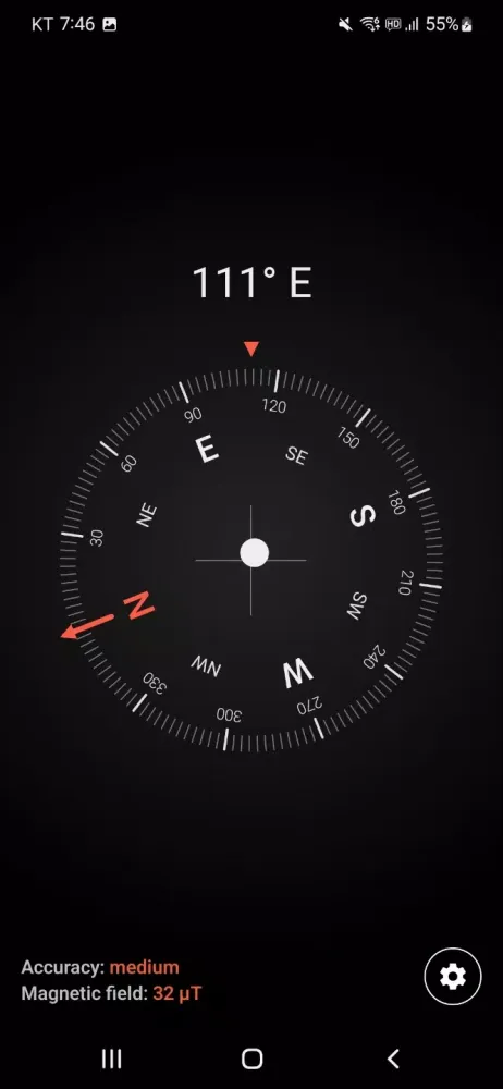 Tangkapan layar Compass