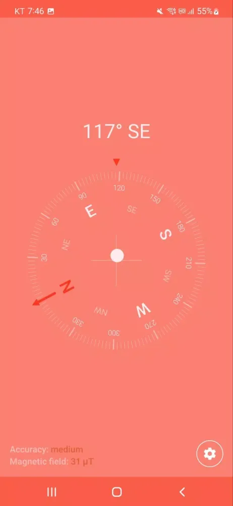 Tangkapan layar Compass