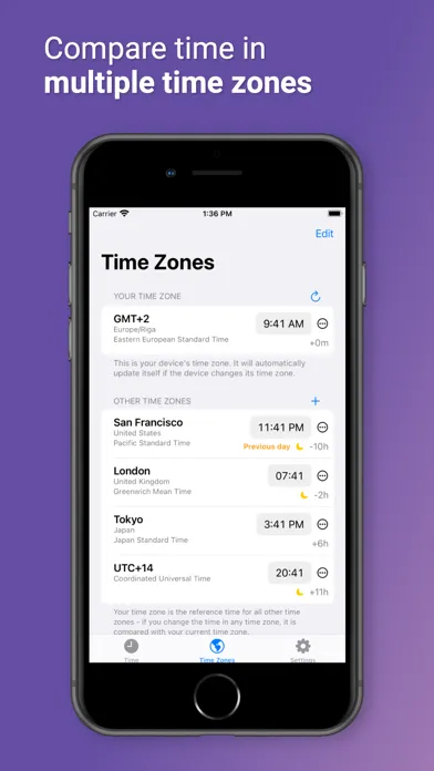 To Time - Time Zone Converter سکرین شاٹس