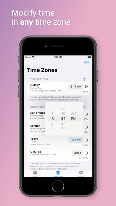 To Time - Time Zone Converter سکرین شاٹس