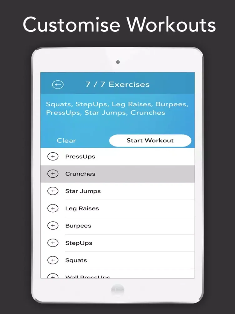 Zrzuty ekranu Smart Fitness - Daily & Custom Workouts iPad 