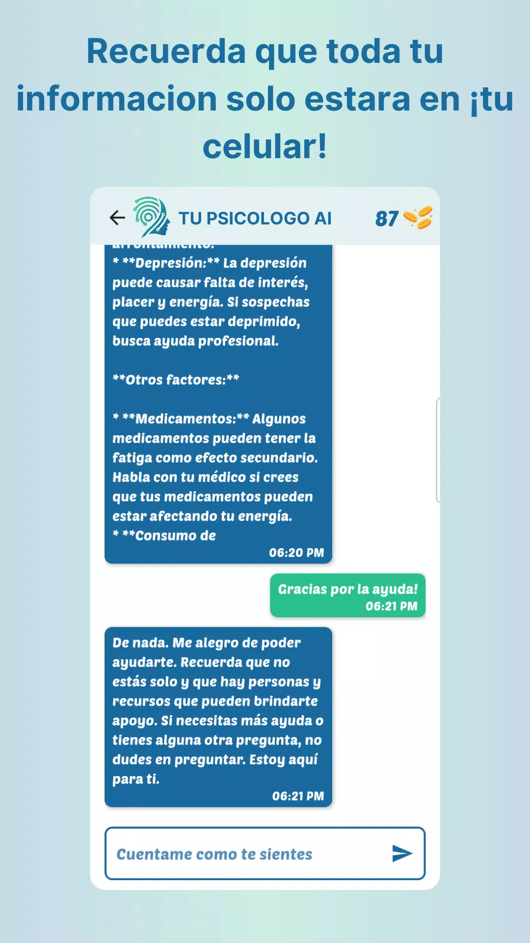 Tu Psicólogo AI Screenshots5