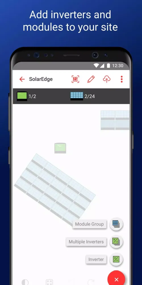 Capturas de pantalla de SolarEdge Site Mapper