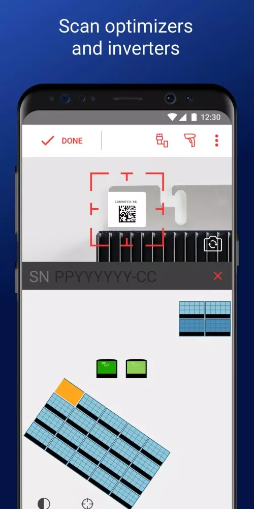 Capturas de pantalla de SolarEdge Site Mapper