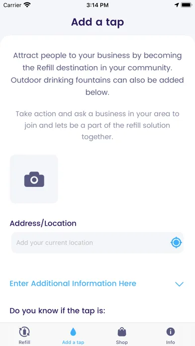 Refill Ireland Tap Map Screenshots