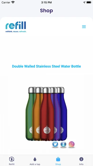 Refill Ireland Tap Map Screenshots