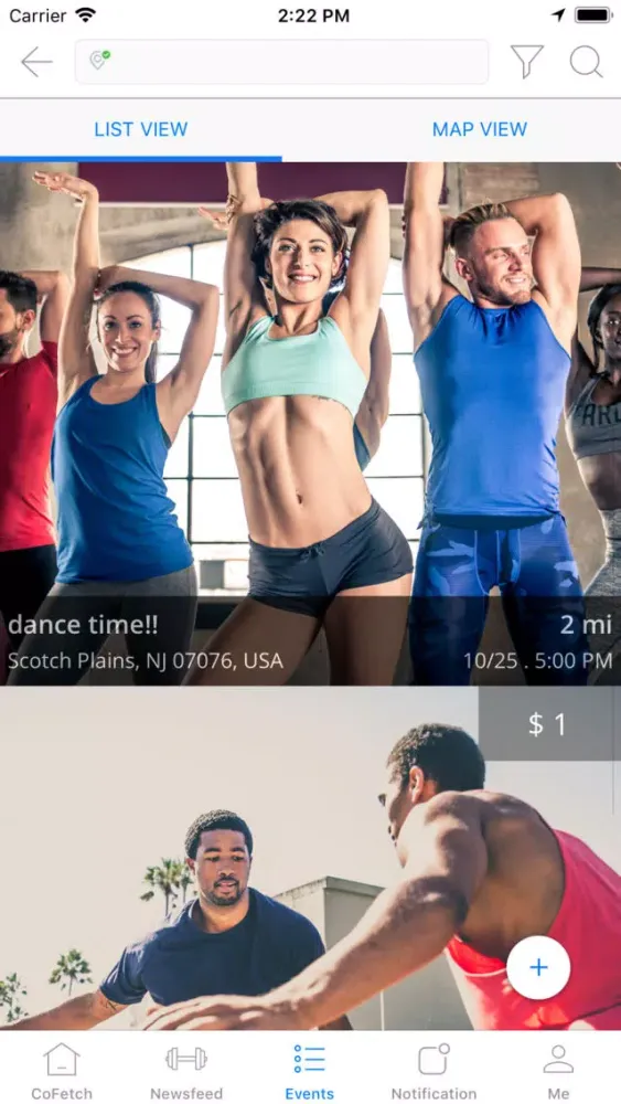 CoFETCH - A Fitness Social App Screenshots