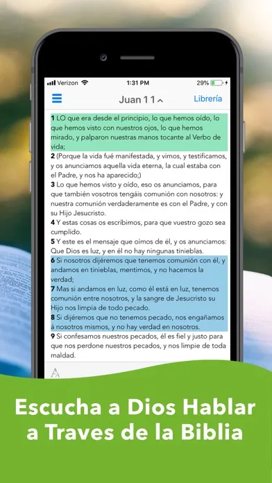 Ảnh chụp màn hình của Biblia Reina Valera en Español