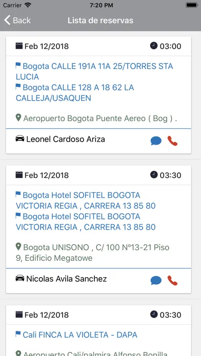 Capturas de tela do Transportes Ejecutivos
